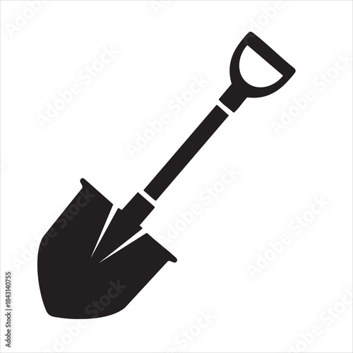 shovel vector illustration
