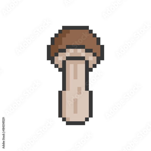 mushroom plant retro pixel art