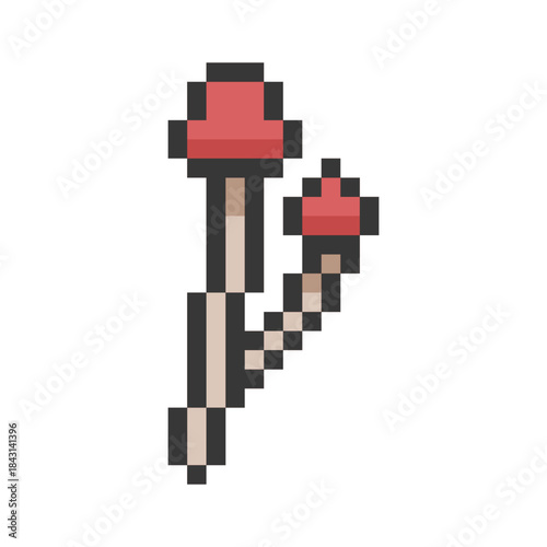 mushroom plant retro pixel art