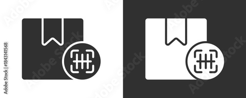 Box Icon Set Vector Collection Isolated In Black And White