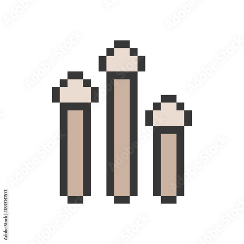 mushroom plant retro pixel art