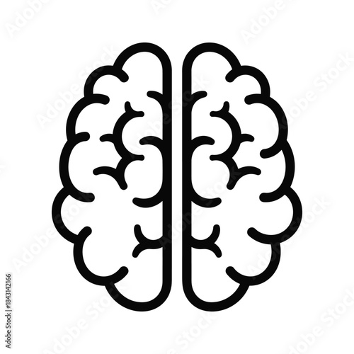 human brain icon. Symbolizes intelligence