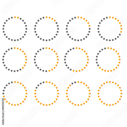 Loading icons progress bar Buffer loader or preloader loading bar signs download upload progress sign symbol buttons