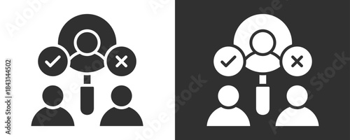 Selection Icon Set Vector Collection Isolated In Black And White