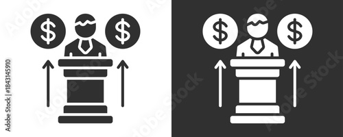 Leader Icon Set Vector Collection Isolated In Black And White