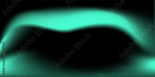 Abstract background Soft green light on dark background
