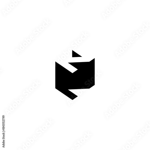Free Download ZZ Negative Space Monogram Logo – Modern Minimal Lettermark Design - GFXLoad