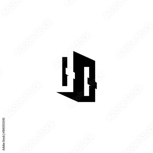 QQ Negative Space Monogram Logo – Modern Minimal Lettermark Design