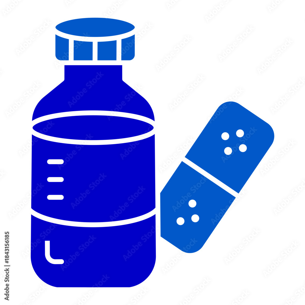 Fototapeta premium Medicine Bottle Bandage