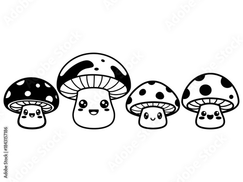 Cute Mashroom Kawai