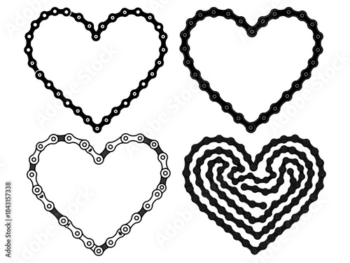 Heart Shaped Bicycle Chain