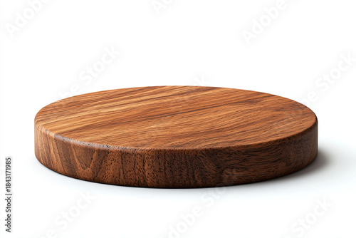 Natural Wooden Round Cutting Board for Kitchen Use and Food Preparation