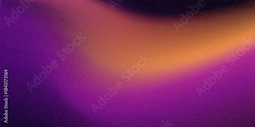 Texture gradient background featuring transitions between purple, orange and yellow with a noise grain texture. Ideal for a variety of creative design
