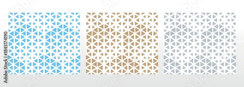 Set of abstract geometric patterns. Seamless vector backgrounds. Colored ornaments Graphic modern patterns Simple lattice graphic design