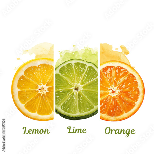 Citrus Fruits Ingredients – Lemon, Lime, Orange