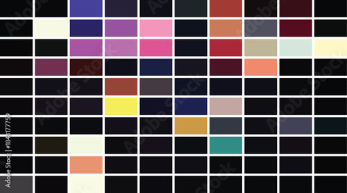 Light-to-Spectrum Gradient Color Palette Grid for Dynamic and Full-Range Design