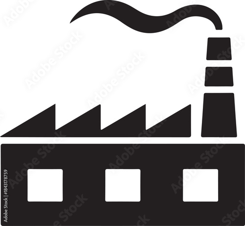 Black and white abstract geometric shapes and wavy lines on a flat surface