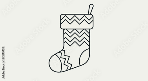 Decorative knitted stocking