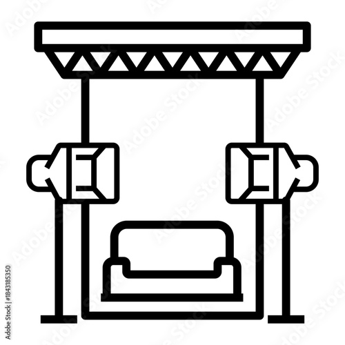 art studio Line Icon