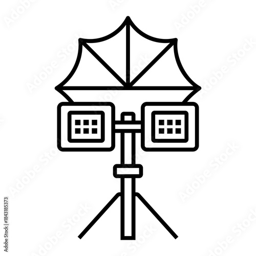 art studio Line Icon