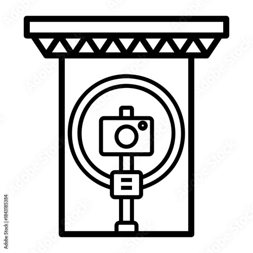 art studio Line Icon