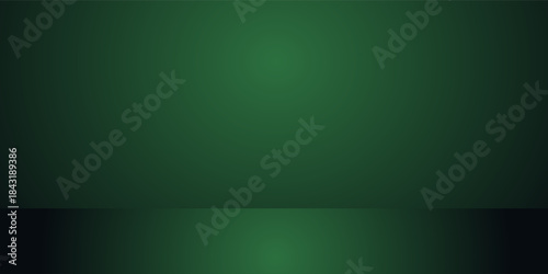 Green Gradient Abstract Background With Dark Edge For Design And Visual Projects