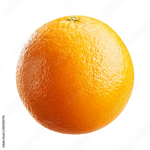 Orange whole, isolated on transparent background
