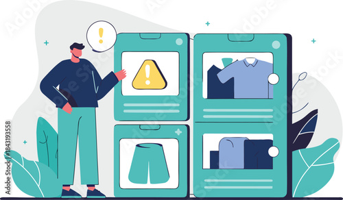 Manage online store products with ease, ensure product availability and smooth shopping experiences using this modern interface, avoid warnings and keep sales up