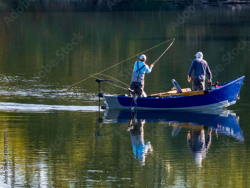 fishing on the river