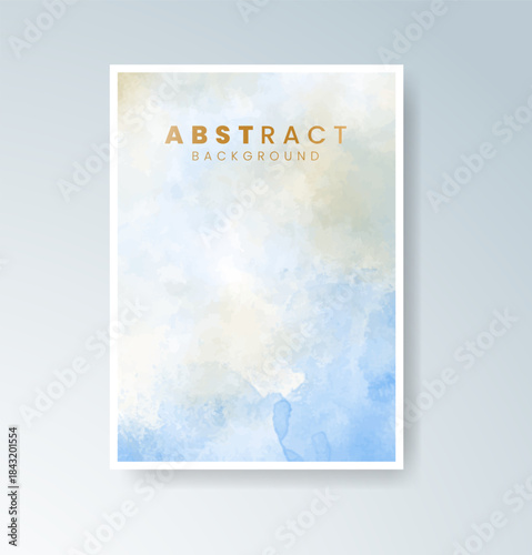 Cards with blended warm watercolor background perfect for seasonal themes.