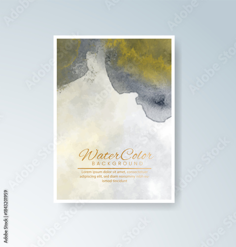 Cards with blended warm watercolor background perfect for seasonal themes.