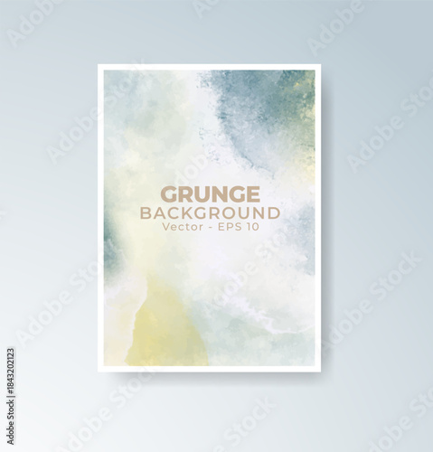 Cards with blended warm watercolor background perfect for seasonal themes.