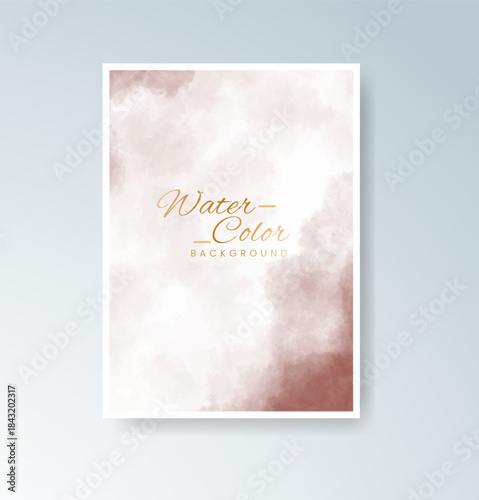 Cards with blended warm watercolor background perfect for seasonal themes.