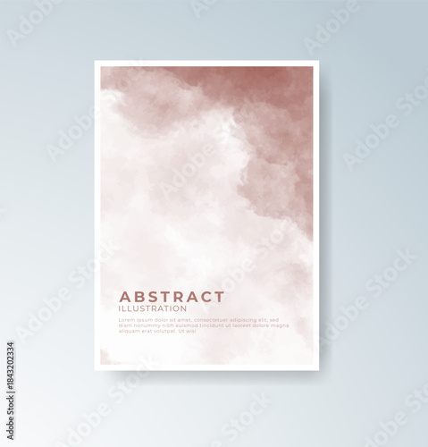 Cards with blended warm watercolor background perfect for seasonal themes.