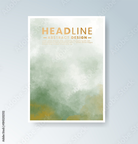 Cards with blended warm watercolor background perfect for seasonal themes.