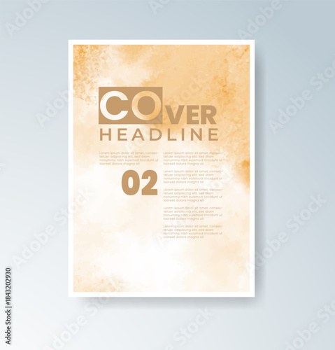 Cards with blended warm watercolor background perfect for seasonal themes.