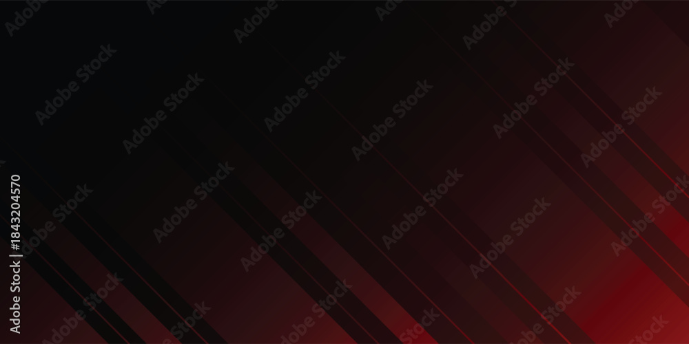 Fototapeta premium Abstract red and black design background with stroke and shadow effect. Red gradient wallpaper with minimal geometric. modern design