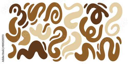 Earthy Abstract Organic Grid Forms