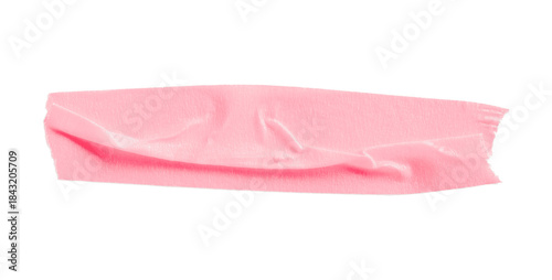 Fotografi Pink masking tape, plastic scotch, on a transparent background.