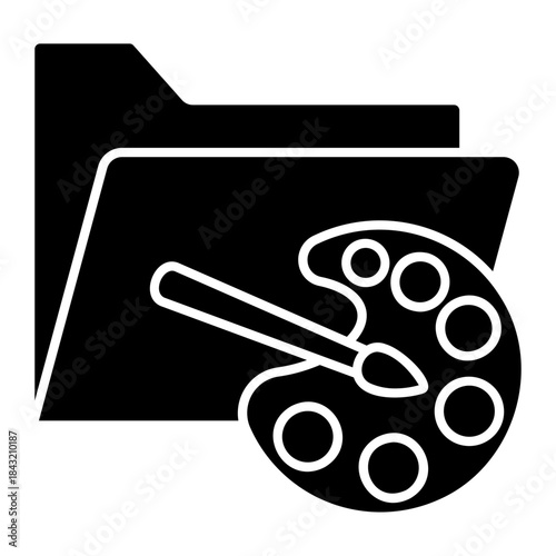 art studio Solid icon