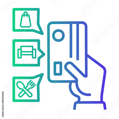 credit Line Gradient Icon