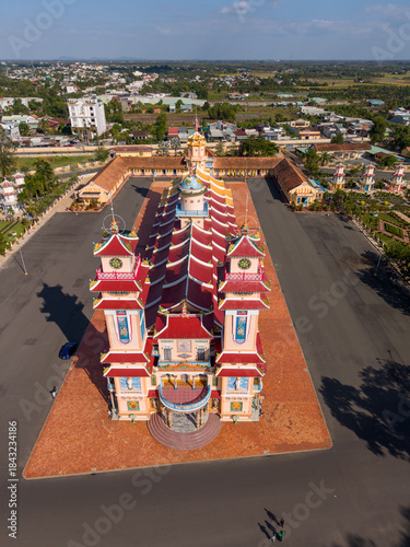 Cao Dai Holy See temple in Tay Ninh, Vietnam