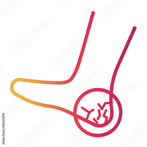 damage Line Gradient Icon