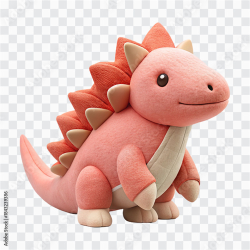 3D Plush Cotton Spinosaurus Doll Icon | Soft Dinosaur Toy with Stitched Sail