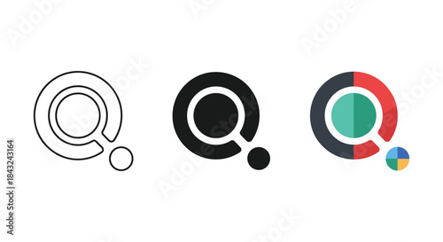 Logo design variations for brand identity