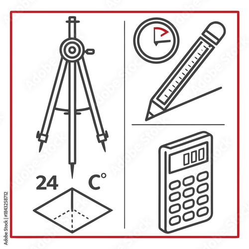 Geometric Scientific Measurement Unit Symbol Icon  Vector SVG Design