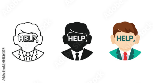 People needing help with their eyes covered