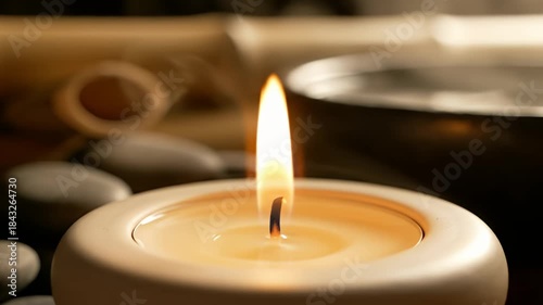 Candlelight Serenity - A Moment of Peace and Tranquility.