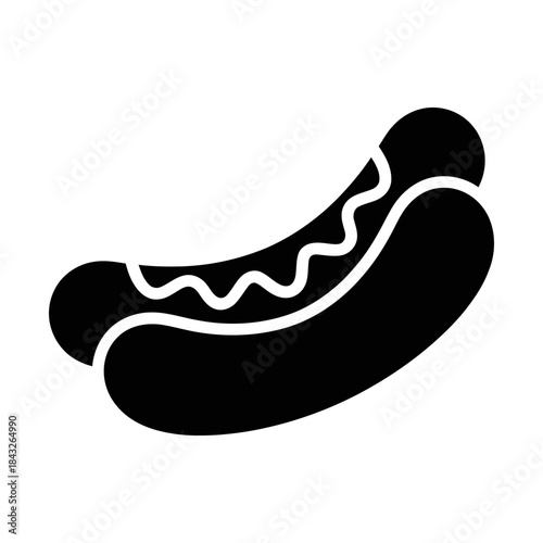 corn dog glyph icon
