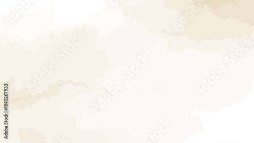 Abstract Background Texture with Light Beige and White Watercolor Splashes